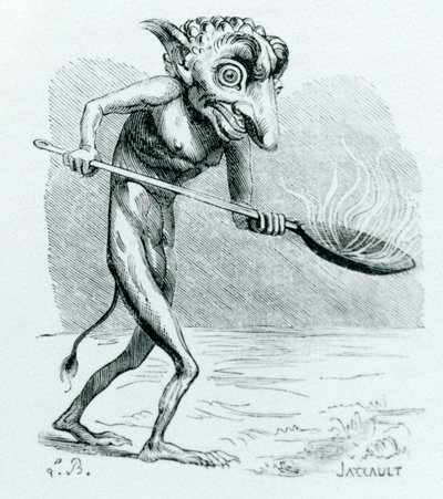 Az Ukobach, Jacques Albin Simon Collin de Plancy Dictionnaire Infernal illusztrációja, 1818 alkotó: French School