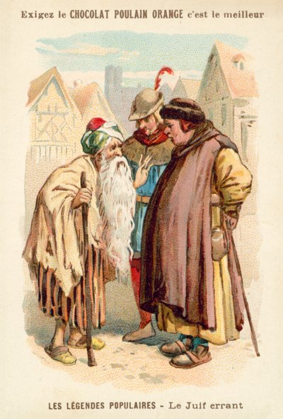 A vándor zsidó (chromolitho) alkotó: French School