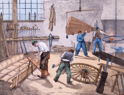 The Wheelright, 1860 körül alkotó: French School