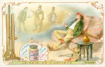 A művész álma (chromolitho) alkotó: French School