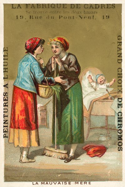 A rossz anya (chromolitho) alkotó: French School