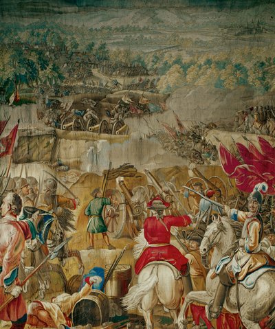 A mohácsi csata a császári seregek és a ... (gobelin) alkotó: French School