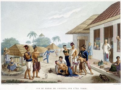 Coupang bazárja, Timor szigete. alkotó: French School