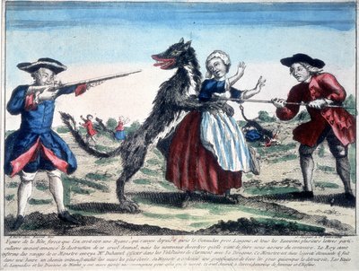A Gevaudan vadállatát katonák ölték meg alkotó: French School