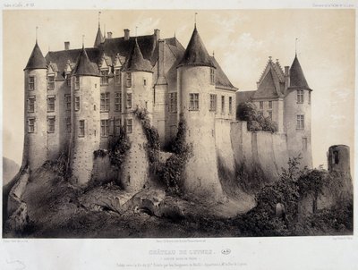 Luynes kastélya - Litográfia alkotó: French School