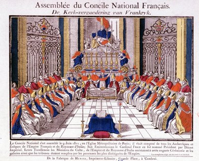 A francia és olasz papság június 9-én Párizsban ülésezett a Francia Nemzeti Tanács közgyűlésén alkotó: French School