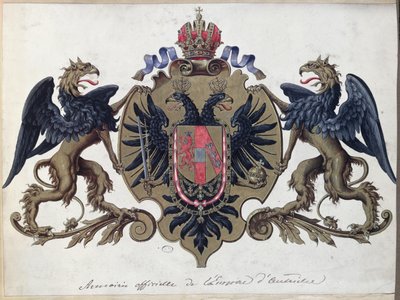 Az Osztrák Birodalom címere, 1867 előtt alkotó: French School