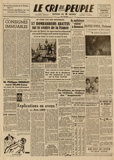 Az emberek kiáltása – május 5., péntek alkotó: French School