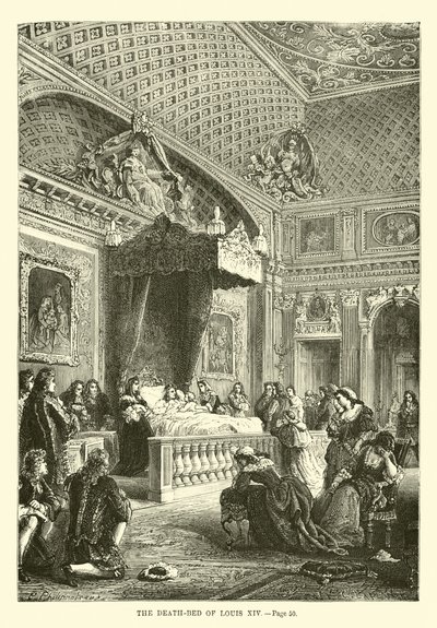 XIV. Lajos halálos ágya alkotó: French School