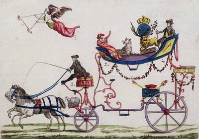 A három rend Versailles-ba való indulása 1789 márciusában alkotó: French School