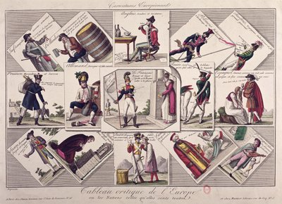 Európa különböző népei, 1810 körül alkotó: French School