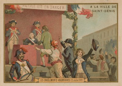 Önkéntesek felvétele a hadseregbe, francia forradalom, 1792. július 22. alkotó: French School