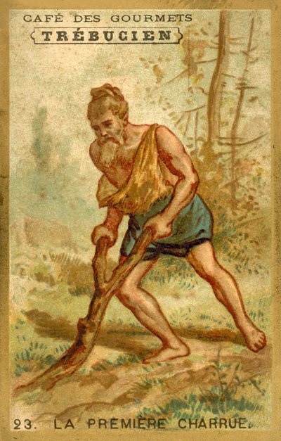 Az első eke (chromolitho) alkotó: French School