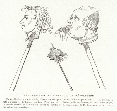 A francia forradalom első áldozatai, 1789. július alkotó: French School