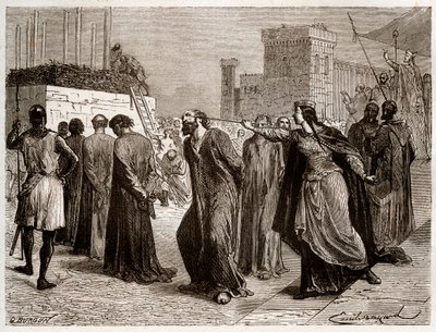 Az orléansi eretnekség 1022-ben - Az orléansi eretnekek ügye: 1022-ben orléans-i eretnekség miatt kanonokokat ítéltek a mészárosra. 996-1031 alkotó: French School