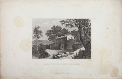 Napóleon háza Elba szigetén, Schroeder metszete alkotó: French School