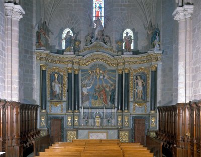 A Vendée-i Körte az életről templom belseje (85) alkotó: French School