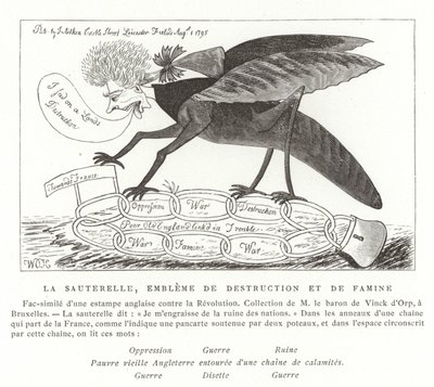 A sáska, a pusztítás és az éhínség jelképe alkotó: French School
