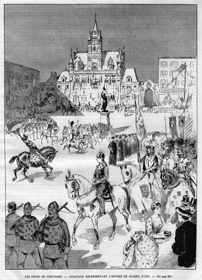 Compiegne középkori ünnepei 1886-ban: Jeanne d