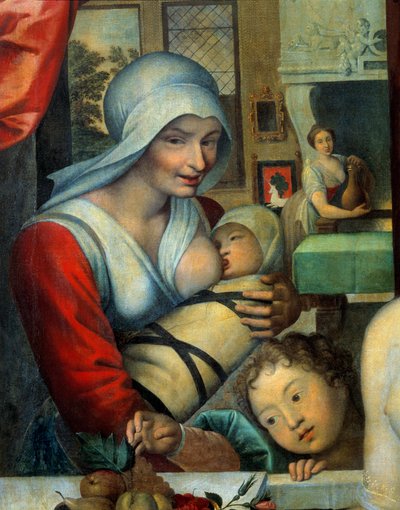 A nővér a gyerekkel Részlet a „Gabrielle d