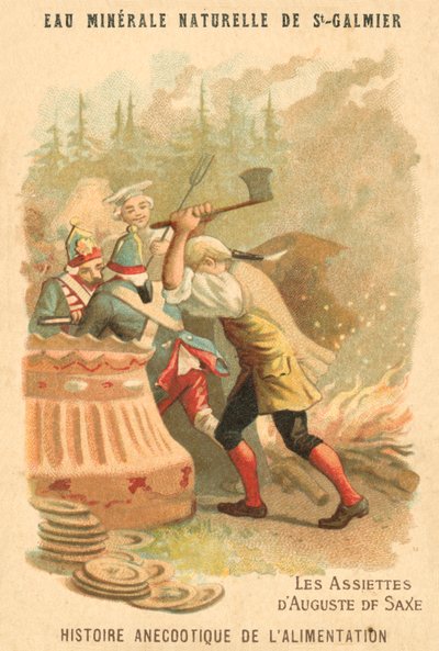 A szász augusztusi lemezek (chromolitho) alkotó: French School