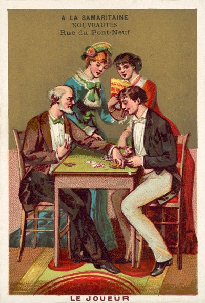 A játékos (chromolitho) alkotó: French School