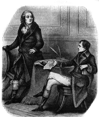 Jean Francois (Jean-Francois) Ducis költő és drámaíró (1733-1816) Bonaparte-tal (1. Napóleon) alkotó: French School