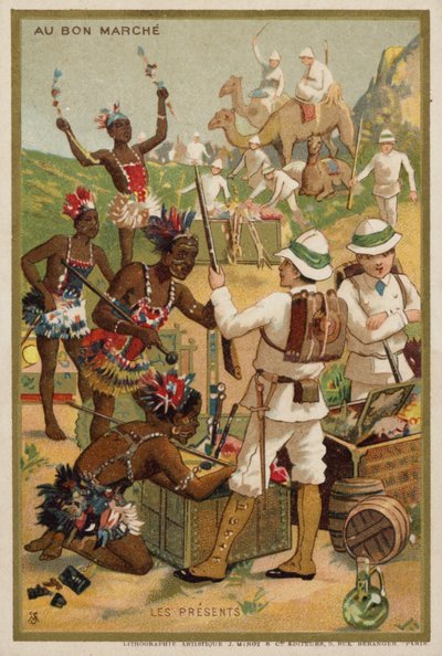 Az ajándékok (chromolitho) alkotó: French School
