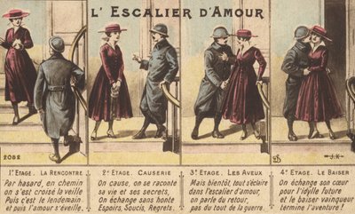 A szerelem előrehaladása (színes litó) alkotó: French School