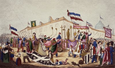 A babona maradványait a Konventbe hurcolták, 1793. nov alkotó: French School
