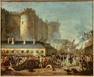 The storming of the Bastille and the arrest of M. de Launay alkotó: French School