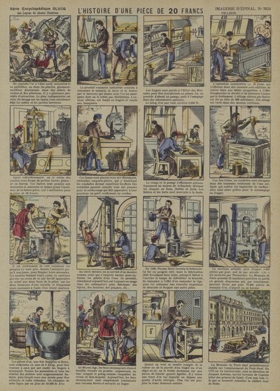 Egy 20 frankos érme története (színes litó) alkotó: French School