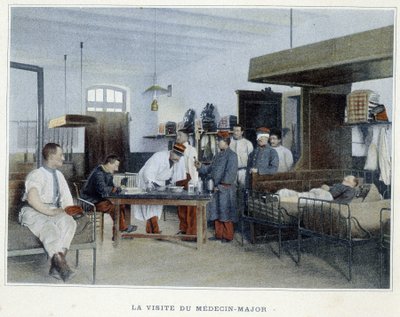 Orvos őrnagy látogatása - „Album militaire”-ben - gyalogság: belső szolgálat alkotó: French School