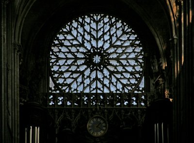 A nyugati rózsaablak (rózsaablak - belső) alkotó: French School