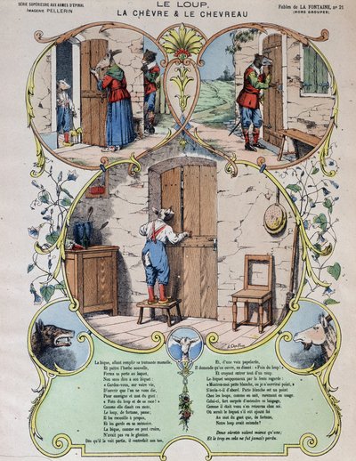A farkas, a kecske és a kecske - Fables de La Fontaine en images d