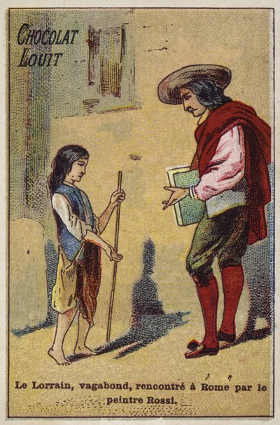 A fiatal csavargó, Claude Lorrain Rómában találkozik Rossi festővel alkotó: French School