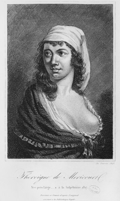 Theroigne de Mericourt, Charles Devrits metszete (XIX. század) 1845 alkotó: French School