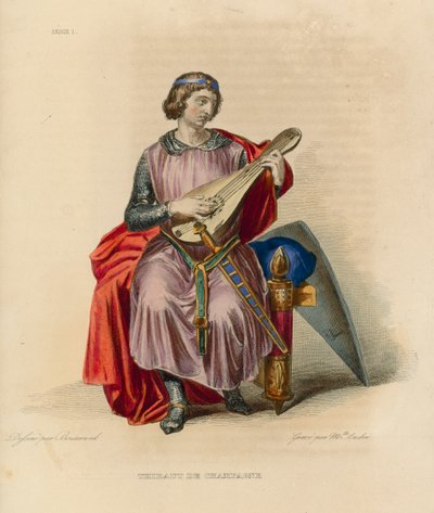 Thibaut de Champagne (színes metszet) alkotó: French School