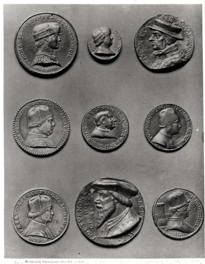 Thomas Bohier, 1513, Pierre Briconnet, Simon Costieres, Robert Briconnet, Guillaume dEstouteville bíboros (kb. 1403-83), Jean Carondelet (1468-1545), Pierre de Sacierges, F. de Tournon bíboros, 1535, alkotó: French School