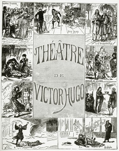 Victor Hugo Színháza, 19. század (bw metszet) alkotó: French School