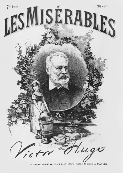 Victor Hugo (1802-85) „Les Miserables” első kiadásának címlapja alkotó: French School