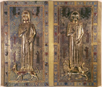 Jean (1234-50) és Blanche (1234-50) francia sírja, IX. Lajos (1214-70) és Provence-i Marguerite (arany és zománc) gyermekei alkotó: French School