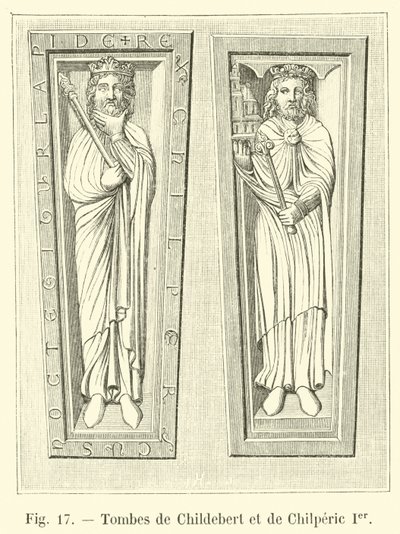 Childebert és Chilperic I. sírja alkotó: French School