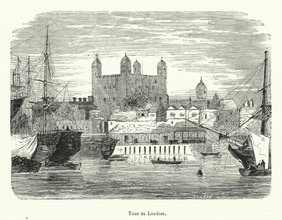 Londoni Tower (metszet) alkotó: French School