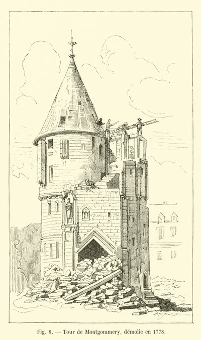 Montgommery-torony, 1778-ban lebontották alkotó: French School