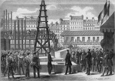 Párizs átalakulása a második birodalom alatt, Haussmann Paris: az Opera Garnier bemutatóját Joseph Alexandre Colonna (1810-1868) államminiszter, Walewski gróf állította be Charles Garnier (1825-1898) építész jelenlétében alkotó: French School