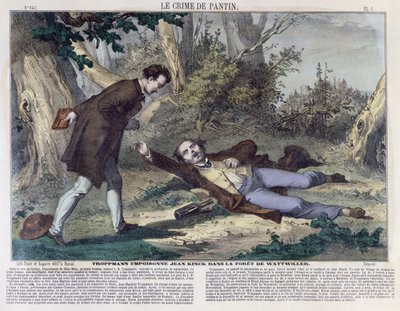 Troppmann megmérgezi Jean Kincket a wattwilleri erdőben, 1869 alkotó: French School