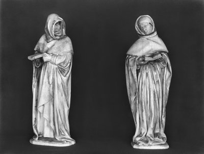 Két gyászoló, Jean de Berry herceg (1340-1416) sírjából 1450-53 körül (alabástrom) alkotó: French School