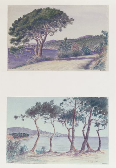 Két kilátás a Ste Maxime-ra alkotó: French School