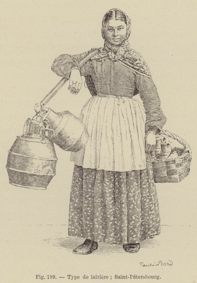 tejtermék típusa; Szentpétervár (metszet) alkotó: French School